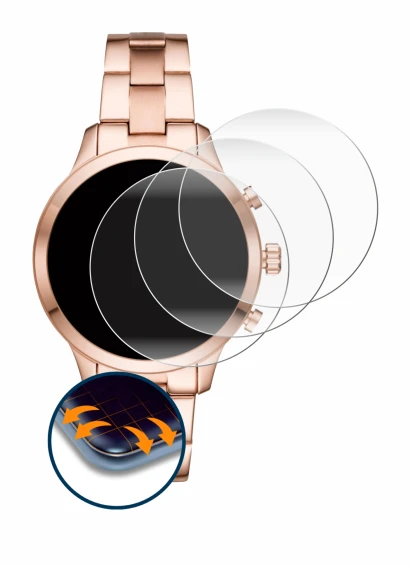 Imagen del dispositivo Michael Kors Access Runway (41 mm) con una amplia variedad de protectores de pantalla.