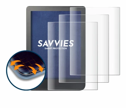 Imagen del dispositivo Kobo Clara HD (6") con una amplia variedad de protectores de pantalla.