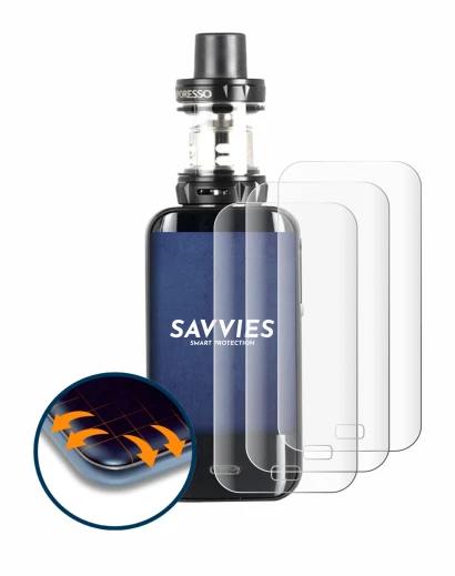 Imagen del dispositivo Vaporesso Luxe con una amplia variedad de protectores de pantalla.