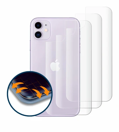 Imagen del dispositivo Apple iPhone 11 (Trasero) con una amplia variedad de protectores de pantalla.