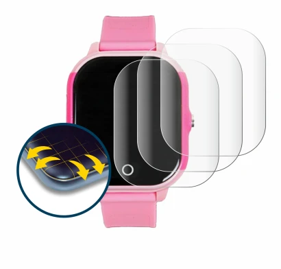 Imagen del dispositivo SaveFamily Junior con una amplia variedad de protectores de pantalla.