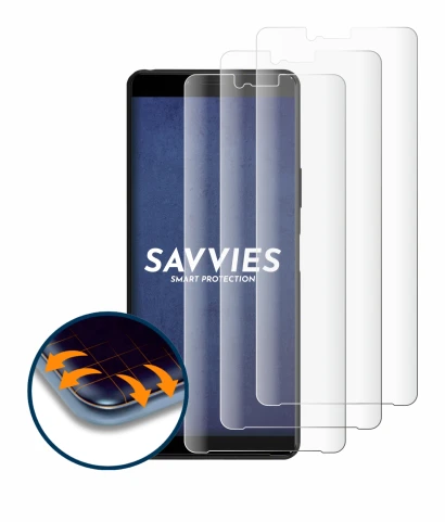 Imagen del dispositivo Sony Xperia 10 II con una amplia variedad de protectores de pantalla.