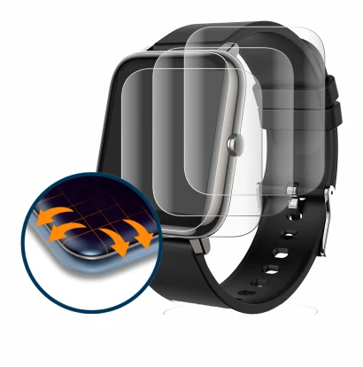 Imagen del dispositivo Popglory P22 con una amplia variedad de protectores de pantalla.