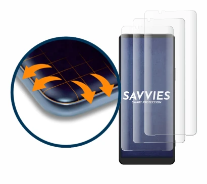 Imagen del dispositivo Sony Xperia 1 III con una amplia variedad de protectores de pantalla.