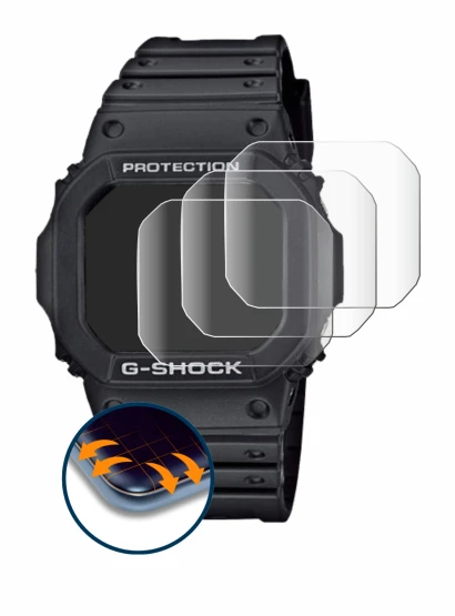 Imagen del dispositivo Casio G-Shock GW-M5610-1ER con una amplia variedad de protectores de pantalla.