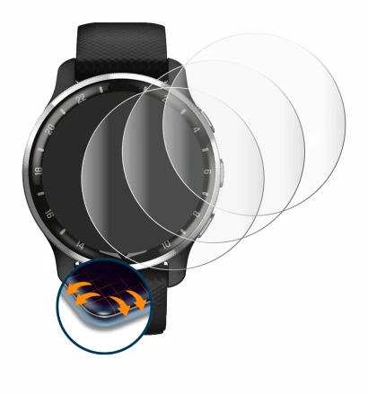 Imagen del dispositivo Garmin D2 Air X10 con una amplia variedad de protectores de pantalla.