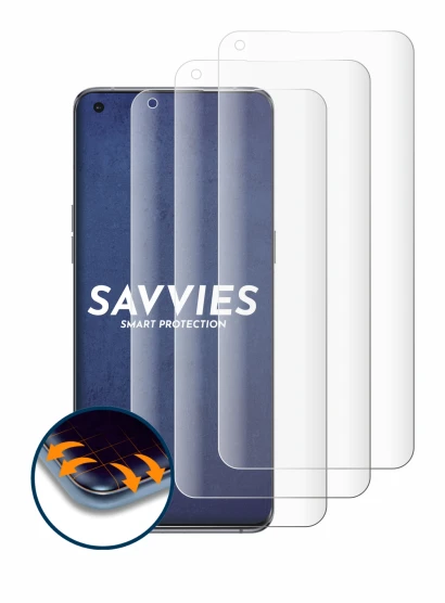 Imagen del dispositivo Oppo Find X5 Pro con una amplia variedad de protectores de pantalla.