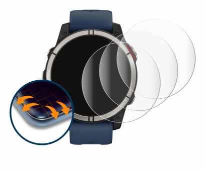 Imagen del dispositivo Garmin quatix 7 con una amplia variedad de protectores de pantalla.