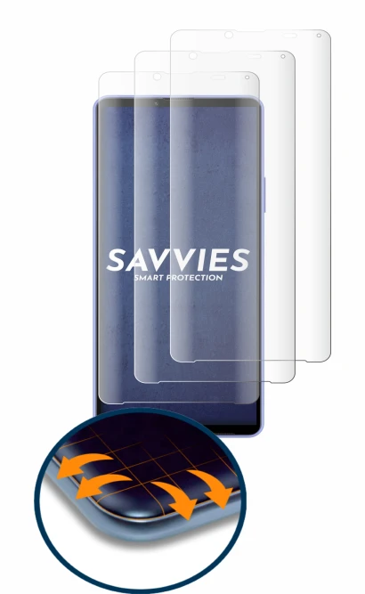 Imagen del dispositivo Sony Xperia 10 IV con una amplia variedad de protectores de pantalla.