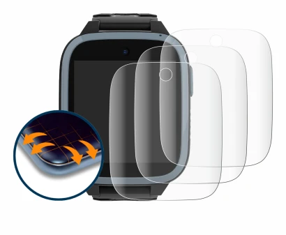 Imagen del dispositivo Xplora XGO3 (1a Gen.) con una amplia variedad de protectores de pantalla.