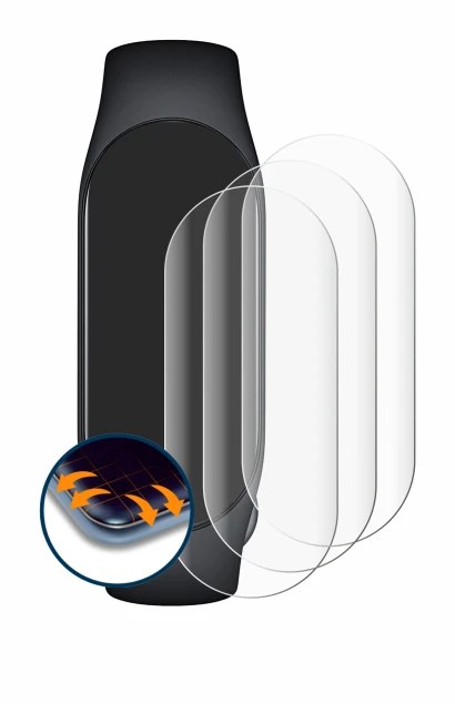 Imagen del dispositivo Xiaomi Smart Band 7 con una amplia variedad de protectores de pantalla.