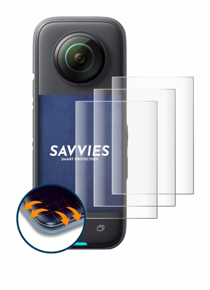 Imagen del dispositivo Insta360 X3 con una amplia variedad de protectores de pantalla.