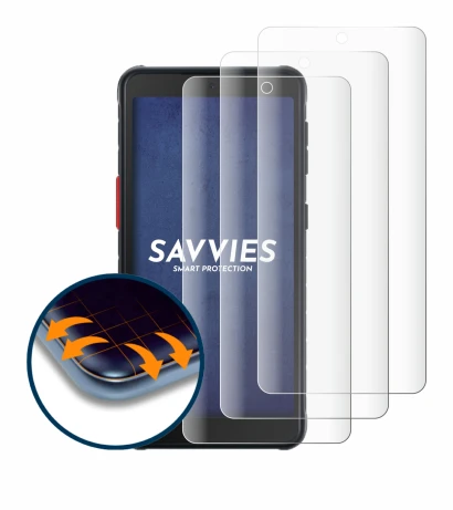 Imagen del dispositivo Samsung Galaxy XCover 5 Enterprise Edition con una amplia variedad de protectores de pantalla.