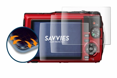 Imagen del dispositivo Olympus OM System Tough TG-7 con una amplia variedad de protectores de pantalla.