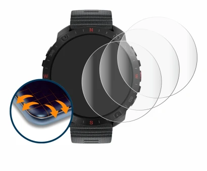 Imagen del dispositivo Polar Grit X2 Pro con una amplia variedad de protectores de pantalla.