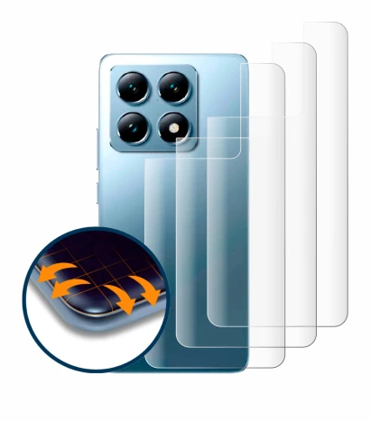 Imagen del dispositivo Xiaomi 14T Pro (Trasero) con una amplia variedad de protectores de pantalla.