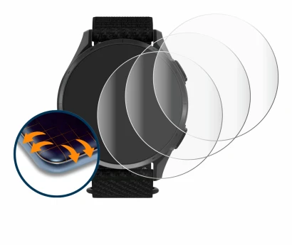 Imagen del dispositivo Garmin Approach S50 con una amplia variedad de protectores de pantalla.