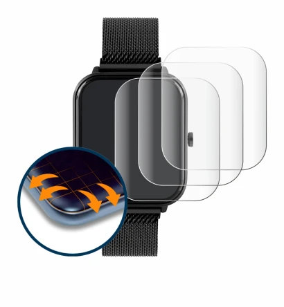 Imagen del dispositivo Reflex Active Series 44 con una amplia variedad de protectores de pantalla.