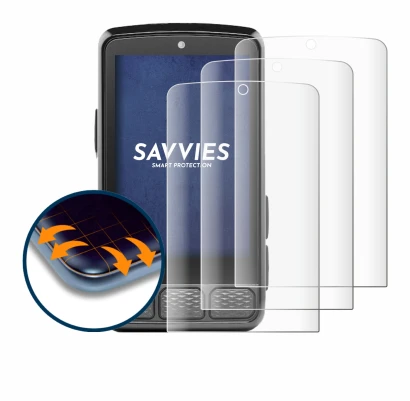 Imagen del dispositivo Wahoo Elemnt Roam 3 con una amplia variedad de protectores de pantalla.