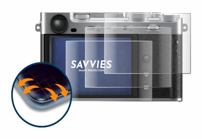 Imagen del dispositivo Fujifilm X-E5 con una amplia variedad de protectores de pantalla.