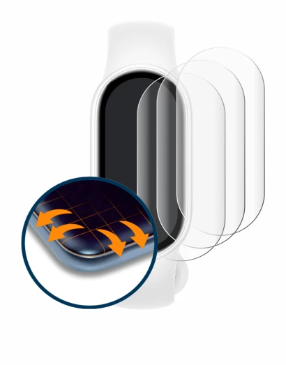 Imagen del dispositivo Xiaomi Smart Band 10 Ceramic Edition con una amplia variedad de protectores de pantalla.