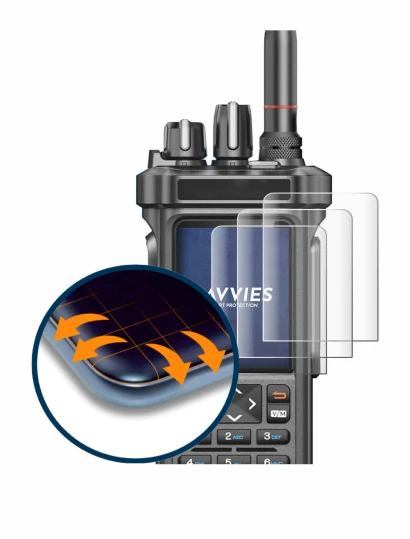 Imagen del dispositivo Radtel RT-950 Pro con una amplia variedad de protectores de pantalla.