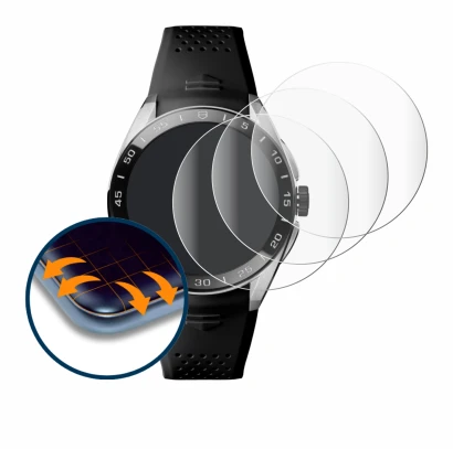 Imagen del dispositivo TAG Heuer Connected Calibre E5 (45 mm) con una amplia variedad de protectores de pantalla.