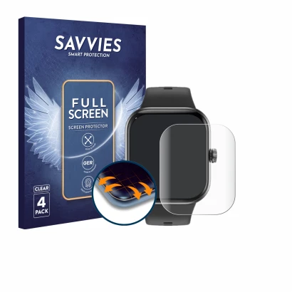 Parte frontal de un envase de producto con el logotipo de la marca Savvies. Al lado se muestra el dispositivo Honor Choice InF
