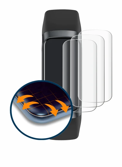 Imagen del dispositivo ‎MORELOCO C60 con una amplia variedad de protectores de pantalla.