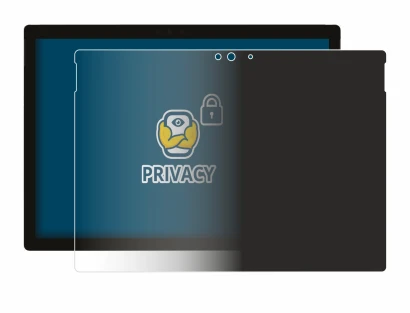 Imagen del dispositivo Microsoft Surface Pro 5 2017 con una amplia variedad de protectores de pantalla.