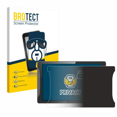 Parte frontal de un envase de producto con el logotipo de la marca BROTECT. Al lado se muestra el dispositivo Logicom Multimed