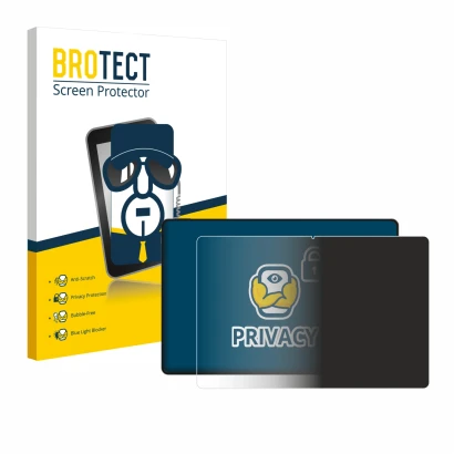 Parte frontal de un envase de producto con el logotipo de la marca BROTECT. Al lado se muestra el dispositivo Honor Magicpad 2