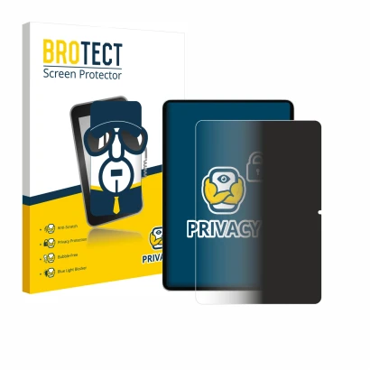 Parte frontal de un envase de producto con el logotipo de la marca BROTECT. Al lado se muestra el dispositivo Xiaomi Pad 7 con