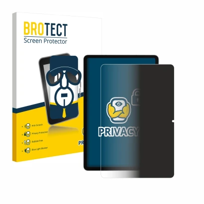 Parte frontal de un envase de producto con el logotipo de la marca BROTECT. Al lado se muestra el dispositivo Samsung Galaxy T