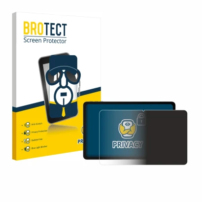 Parte frontal de un envase de producto con el logotipo de la marca BROTECT. Al lado se muestra el dispositivo Doogee U12 con s