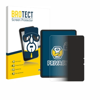 Parte frontal de un envase de producto con el logotipo de la marca BROTECT. Al lado se muestra el dispositivo Blackview Link 8