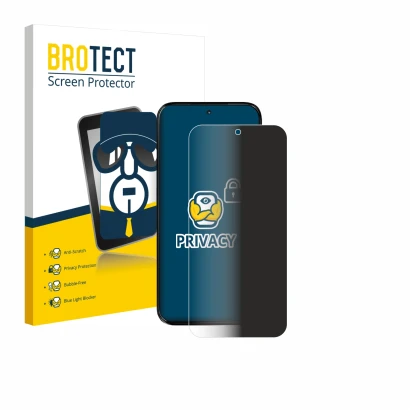 Parte frontal de un envase de producto con el logotipo de la marca BROTECT. Al lado se muestra el dispositivo Motorola Moto G7