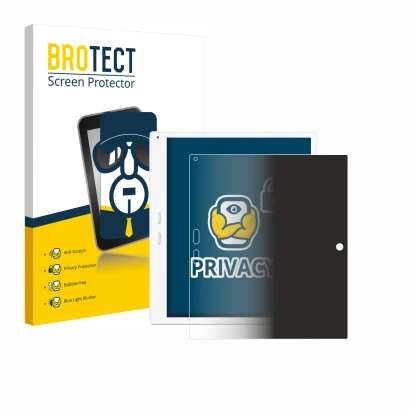 Parte frontal de un envase de producto con el logotipo de la marca BROTECT. Al lado se muestra el dispositivo Bigme B10 10.3" 