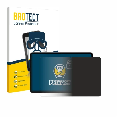 Parte frontal de un envase de producto con el logotipo de la marca BROTECT. Al lado se muestra el dispositivo Blackview Oscal 