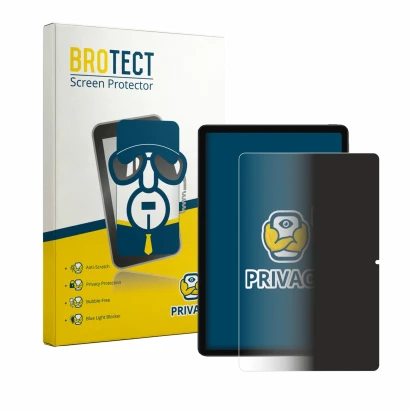Parte frontal de un envase de producto con el logotipo de la marca BROTECT. Al lado se muestra el dispositivo Xiaomi Redmi K P