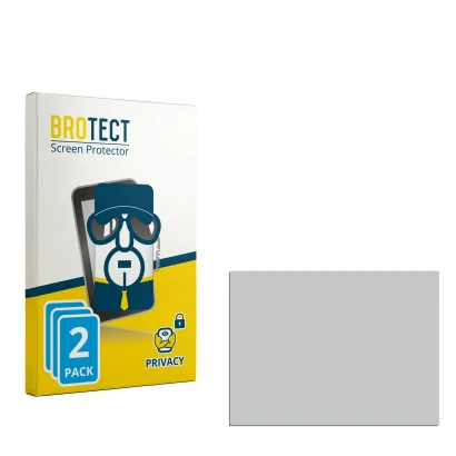 Parte frontal de un envase de producto con el logotipo de la marca BROTECT. Al lado está el protector de pantalla correspondie