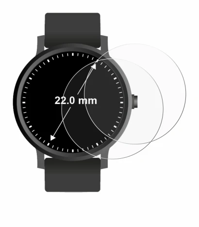 Imagen del dispositivo Relojes (Circular, ø: 22 mm) con una amplia variedad de protectores de pantalla.