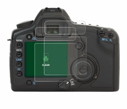 Imagen del dispositivo Canon EOS 5D con una amplia variedad de protectores de pantalla.