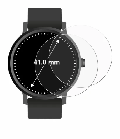 Imagen del dispositivo Relojes (Circular, ø: 41 mm) con una amplia variedad de protectores de pantalla.
