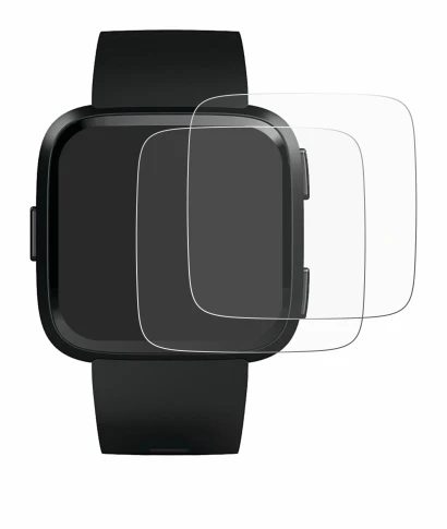 Imagen del dispositivo Fitbit Versa con una amplia variedad de protectores de pantalla.