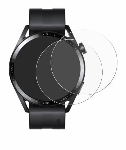 Imagen del dispositivo Huawei Watch GT 3 (46 mm) con una amplia variedad de protectores de pantalla.