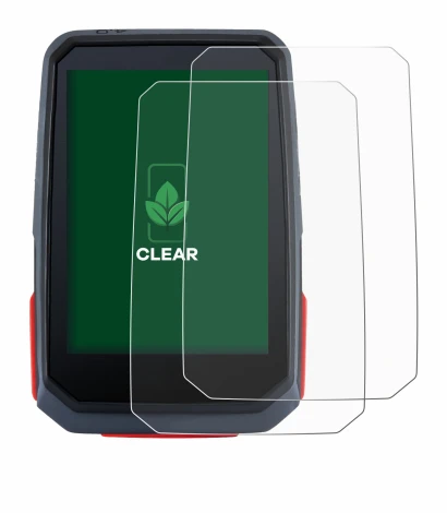 Imagen del dispositivo Sigma ROX 4.0 con una amplia variedad de protectores de pantalla.