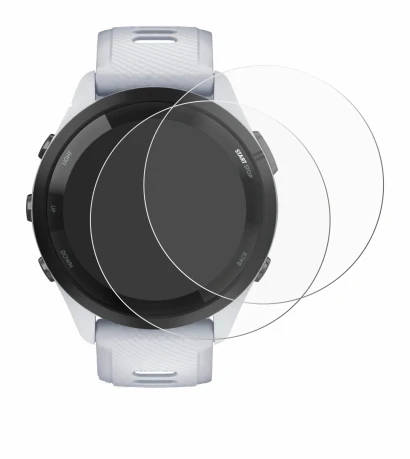 Imagen del dispositivo Garmin Forerunner 265 (46 mm) con una amplia variedad de protectores de pantalla.