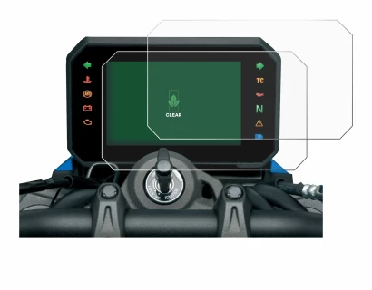 Imagen del dispositivo Suzuki V-Strom 1050DE 2023 con una amplia variedad de protectores de pantalla.