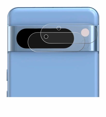 Imagen del dispositivo Google Pixel 8 Pro (SÓLO Cámara) con una amplia variedad de protectores de pantalla.